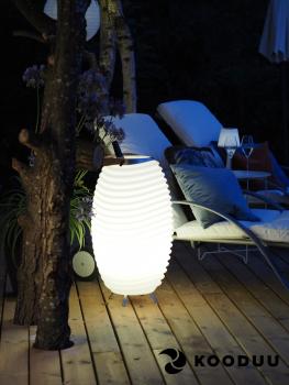 KOODUU Synergy 35S - Vielseitige LED Lampe mit Bluetooth Lautsprecher & Getränkekühler - Dekoleuchten der exklusiven Art